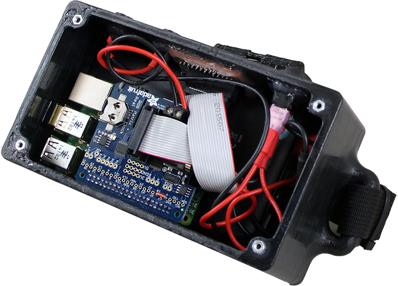 The enclosure to hide all hardware elements required for Adshirt